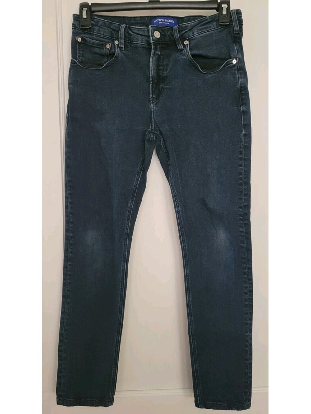 Scotch & Soda Skim Jeans 32x32 Dark Blue Slim Tapered Stretch Denim Skinny